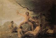 Francisco Goya Cannibals gazing at their victims oil painting reproduction